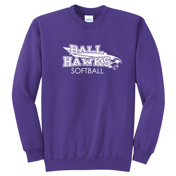 BallHawks + Custom Name - Core Fleece Crewneck Sweatshirt Thumbnail